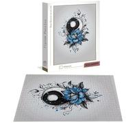 Puzzle Sogno Puzzle 1000 Pezzi Jigsaw Adulti DIY Classici Gioco, Puzzles a Forma di Loto, Giochi Rilassamento e Intelligence per Ragazzi da 14 Anni 75x50 cm/1000 pcs con Scatola Regalo in Legno B-4898