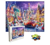 Puzzle sogno Puzzle 6000 Pezzi piccola città Art Jigsaw Puzzles For Adults, Puzzles in Legno XXL 179.5x105.5, Si Adattano Perfettamente Tra Loro Lettere Sul Retro, Regalo Uomo, Compact Box 8p-639