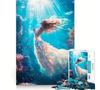 Puzzle "Sogno sottomarino" per adolescenti,1000 pezzi,gioco stimolante per la mente,montaggio sicuro e stabile,attività di condivisione per i propri cari (38x26cm)