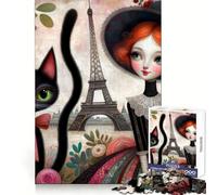 Puzzle "Sogno vittoriano a Parigi", 1000 pezzi, abilità cognitive, passatempo rilassante, chiusura solida, regalo di Natale unico (38x52cm)