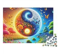 Puzzle Sole e Luna Puzzle 1000 Pezzi Puzzle per Adulti Arte dell'Equilibrio della Vita 70x50cm/1000pcs