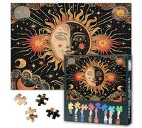 Puzzle sole e luna simboli celesti e modello 1000 pezzi puzzle per adulti notte stellata puzzle impegnativi adatto per serate di gioco Dimensioni puzzle finito: 50 x 70 cm