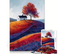 Puzzle "Solitudine d'Autunno" da 1000 pezzi per adolescenti, esercizio cognitivo, attività rilassante, bordi non taglienti, regalo significativo (50x75cm)