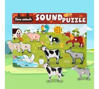 Puzzle sonori giocattolo educativo puzzle in legno per bambini in età