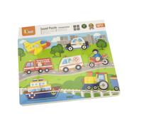 Puzzle sonori in legno veicoli Viga