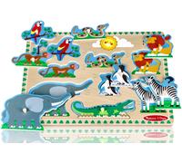 Puzzle sonori in legno zoo