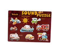 Puzzle sonori Puzzle dei cartoni animati Pannello forato per bambini di 2 3