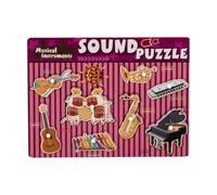 Puzzle sonoro di strumenti musicali - Giocattolo puzzle con gross