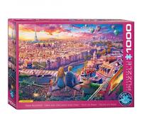 Puzzle - Sopra I Tetti Di Parigi - 1000 Pezzi