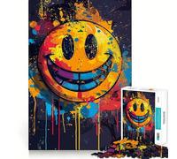 Puzzle "Sorrisi su volti colorati" per adolescenti, 1000 pezzi, rompicapo per la mente, divertimento rilassante, arte da assemblare, regalo adorabile 38x52cm