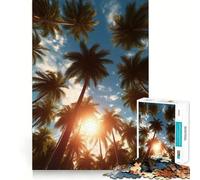 Puzzle "Sotto le palme" da 1000 pezzi per adolescenti,gioco stimolante per la mente,montaggio sicuro e stabile,attività divertente per tutta la famiglia (50x75cm)