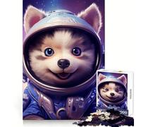 Puzzle Space Baby Husky da 1000 pezzi per adolescenti, gioco di puzzle per allenare la mente, gioco di gruppo, arte da assemblare, regalo classico (50x75cm)