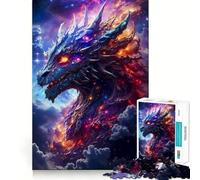 Puzzle Space Dragon da 1000 pezzi per adulti e ragazzi, gioco di logica solido, silenzioso e divertente, taglio di precisione, Babbo Natale, scegli il tuo desiderio (38x26cm)