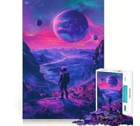 Puzzle "Space Is Wild" da 1000 pezzi per adolescenti, gioco di logica mentale, silenzioso, tranquillo, taglio preciso, articolo dei desideri di Babbo Natale (38x52cm)
