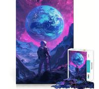 Puzzle "Space Is Wild" da 1000 pezzi per adolescenti, ideale per rafforzare la memoria, rilassarsi e divertirsi Bordi lisci Lista dei desideri di Babbo Natale (50x75cm)