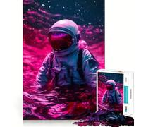 Puzzle "Space Is Wild" da 1000 pezzi per adulti, gioco di logica e rilassamento, taglio preciso, oggetto da collezione a tema Babbo Natale (50x75cm)
