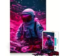 Puzzle "Space Is Wild" per adulti, 1000 pezzi, stimola la memoria, gioco di gruppo, assemblaggio, sorpresa di Natale (38x52cm)