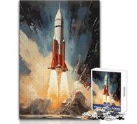 Puzzle Space Mission da 1000 pezzi per adolescenti, attività educativa, divertente e logico, sentimento caldo, dimensioni 50x75cm