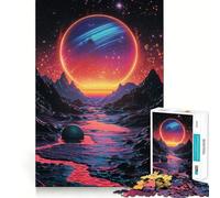 Puzzle Space River di difficile risoluzione per adulti, 1000 pezzi, migliora la memoria, rilassa la mente, bordi netti, elegante regalo (50x75cm)