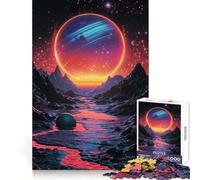 Puzzle Space River di difficile risoluzione per adulti, 1000 pezzi, migliora la memoria, rilassa la mente, bordi netti, elegante regalo (50x75cm)
