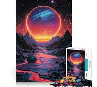 Puzzle Space River di difficile risoluzione per adulti, 1000 pezzi, rompicapo rilassante, arte da assemblare, regalo speciale (38x26cm)