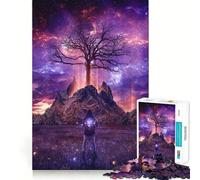 Puzzle Space Soul per ragazzi, 1000 pezzi, gioco di logica stimolante, antistress, bordi trasparenti, regalo classico 38x52cm