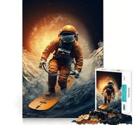 Puzzle Space Surfer da 1000 pezzi per adulti, gioco di logica, ideale per momenti di condivisione, con bordi di alta qualità, regalo di pregio 38x52cm