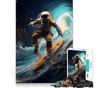 Puzzle Space Surfer da 1000 pezzi per adulti, gioco di logica, ideale per momenti di svago e condivisione 50x75cm