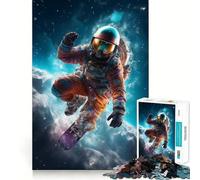 Puzzle Space Surfer da 1000 pezzi per adulti, gioco di logica, ideale per momenti di svago e condivisione 50x75cm
