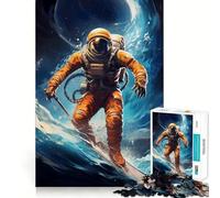 Puzzle Space Surfer da 1000 pezzi per ragazzi, gioco per allenare la mente, rilassante e divertente, da assemblare, regalo perfetto 38x26cm