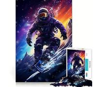 Puzzle Space Surfer da 1000 pezzi per ragazzi, gioco per allenare la mente, rilassante e divertente, da assemblare, regalo perfetto 38x26cm