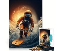 Puzzle Space Surfer da 1000 pezzi per ragazzi, gioco stimolante per la mente, ideale per il relax, con tagli precisi e decorazioni artistiche 38x26cm