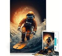 Puzzle Space Surfer per adulti, 1000 pezzi, gioco intelligente antistress, assemblaggio, regalo speciale 50x75cm