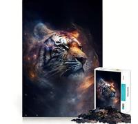 Puzzle Space Tiger per adulti, 1000 pezzi, gioco intelligente e rilassante, con ritagli precisi, oggetto da collezione 50x75cm