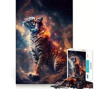 Puzzle Space Tiger Spirit da 1000 pezzi per adolescenti, gioco per sviluppare le capacità cognitive, design rilassante, assemblaggio, regalo premuroso 38x26cm