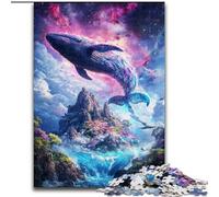 Puzzle Space Whale da 1000 pezzi, per bambini dai 14 anni in su, giochi divertenti, attività divertenti a casa, regali di compleanno, regali di viaggio (26x38cm)