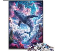 Puzzle Space Whale per adulti da 1000 pezzi, giocattoli da gioco stimolanti Ogni pezzo è unico Gioco stimolante e divertente per tutta la famiglia (dimensioni 26x38cm)