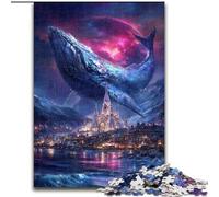 Puzzle Space Whale per adulti e adolescenti, adatto a partire dai 14 anni, giocattolo, decorazione da parete, regalo di compleanno (50x75cm)