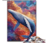Puzzle Space Whale per adulti e adolescenti, puzzle per ammazzare il tempo in casa, regalo di compleanno, regali, arte murale per 14+ anni (26x38cm)
