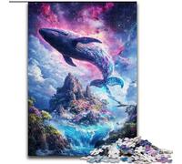 Puzzle Space Whale per adulti e ragazzi, 1000 pezzi, adatto per bambini dai 14 anni in su, decorazione da parete, regalo di compleanno (50x75cm)