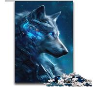 Puzzle Space Wolf da 2000 pezzi per adulti e adolescenti, aiuta il cervello a esercitare i giocattoli avvincenti per coltivare la pazienza, gioco di sfida unico (70x100cm)