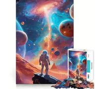 Puzzle "Spaceman Against Universe" da 1000 pezzi per ragazzi, gioco di abilità mentale, divertimento casual, design elegante da assemblare, regalo 38x26cm