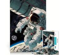Puzzle Spacewalk da 1000 pezzi per adulti e ragazzi, gioco cognitivo, svago divertente, assemblaggio di modelli, regalo festivo 38x26cm