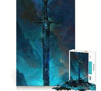 Puzzle "Spada dell'Anima del Cosmo" da 1000 pezzi per adolescenti, gioco di logica, divertimento rilassante, taglio preciso, regalo artistico (38x26cm)