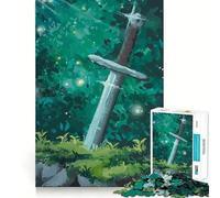 Puzzle Spada nella foresta per ragazzi, 1000 pezzi, per migliorare la memoria, per il tempo libero a casa, con bordi precisi, 50x75cm