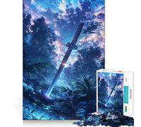 Puzzle "Spada sotto la pioggia" da 1000 pezzi per adulti, gioco stimolante per la mente, per momenti di relax, con dettagli nitidi e da collezione 38x26cm