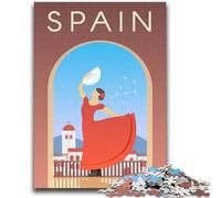 Puzzle Spagna da 1000 pezzi per adulti e ragazzi, per 14+ anni, allena il tuo cervello e le tue mani, regali di Natale, 1000 pezzi (26x38cm)