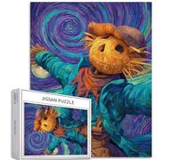 Puzzle spaventapasseri da 1000 pezzi per adulti Halloween stile fantasy art puzzle colorato puzzle fai da te per la decorazione della casa regali puzzle famiglia perfetto per serate di gioco 50 × 70