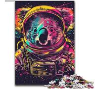 Puzzle spaziale astronauta koala 1000 pezzi per adulti, dai 14 anni in su, rompicapo per famiglie, regali di compleanno per Natale (26x38cm)