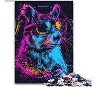 Puzzle spaziale con astronauta e scoiattolo per adolescenti, 1000 pezzi, gioco stimolante, ogni pezzo è unico - Gioco stimolante e divertente per tutta la famiglia (26x38cm)